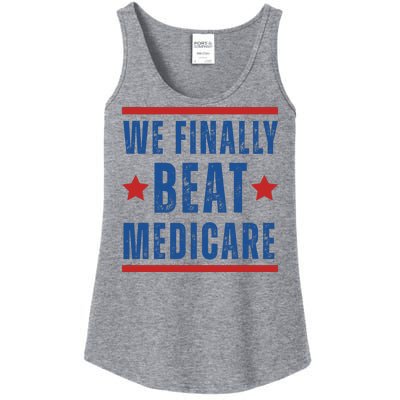 Official We Finally Beat Medicare Poltical Ladies Essential Tank