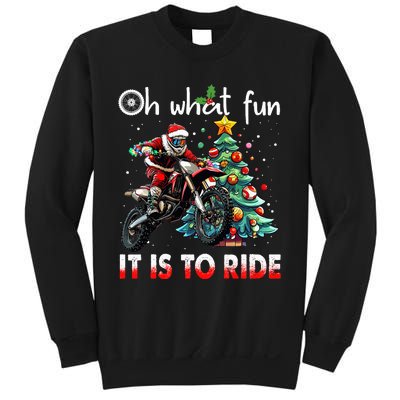 Oh What Fun It Is To Ride Motocross Christmas Sweatshirt