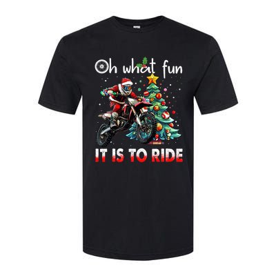 Oh What Fun It Is To Ride Motocross Christmas Softstyle CVC T-Shirt