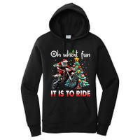 Oh What Fun It Is To Ride Motocross Christmas Women's Pullover Hoodie