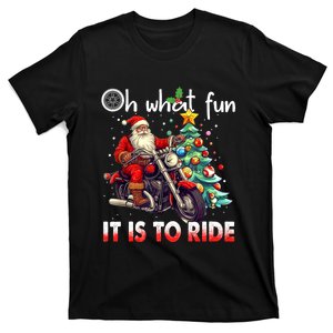 Oh What Fun It Is To Ride Santa Motorcycle T-Shirt