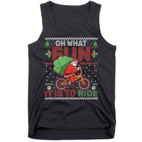 Oh What Fun It Is To Ride Bicycle Cyclist Christmas Tank Top
