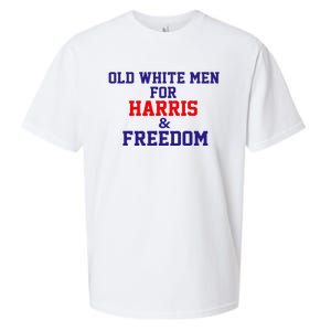 Old White For Harris And Freedom Election Usa 2024 Sueded Cloud Jersey T-Shirt