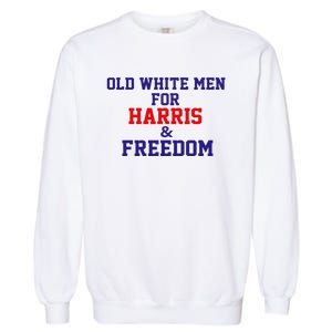 Old White For Harris And Freedom Election Usa 2024 Garment-Dyed Sweatshirt