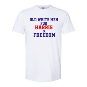 Old White For Harris And Freedom Election Usa 2024 Softstyle CVC T-Shirt