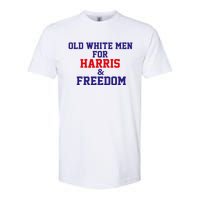 Old White For Harris And Freedom Election Usa 2024 Softstyle CVC T-Shirt