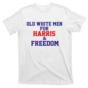 Old White For Harris And Freedom Election Usa 2024 T-Shirt