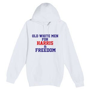 Old White For Harris And Freedom Election Usa 2024 Premium Pullover Hoodie