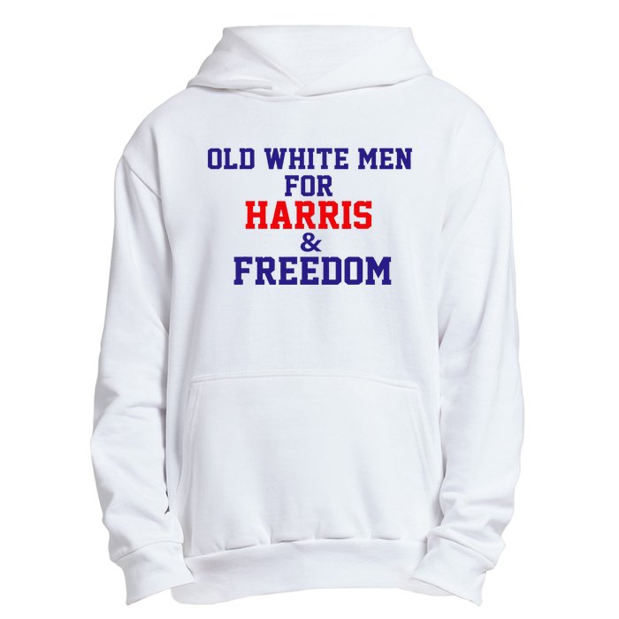 Old White For Harris And Freedom Election Usa 2024 Urban Pullover Hoodie