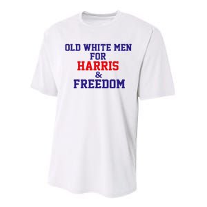 Old White For Harris And Freedom Election Usa 2024 Performance Sprint T-Shirt