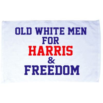 Old White For Harris And Freedom Election Usa 2024 Microfiber Hand Towel