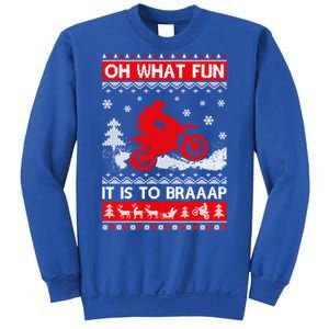 Oh What Fun It Is To Drive Dirt Bike Ugly Christmas Xmas Meaningful Gift Sweatshirt