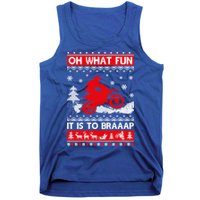 Oh What Fun It Is To Drive Dirt Bike Ugly Christmas Xmas Meaningful Gift Tank Top