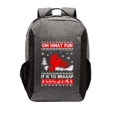 Oh What Fun It Is To Drive Dirt Bike Ugly Christmas Xmas Meaningful Gift Vector Backpack
