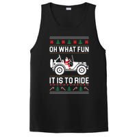 Oh What Fun  4x4 Offroad SUV Ugly Christmas Sweater  PosiCharge Competitor Tank