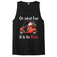 Oh What Fun It Is To Ride Golf Cart Golfer Christmas Golfing PosiCharge Competitor Tank