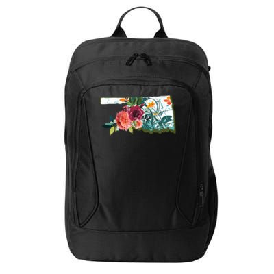 Oklahoma Watercolor Flower City Backpack