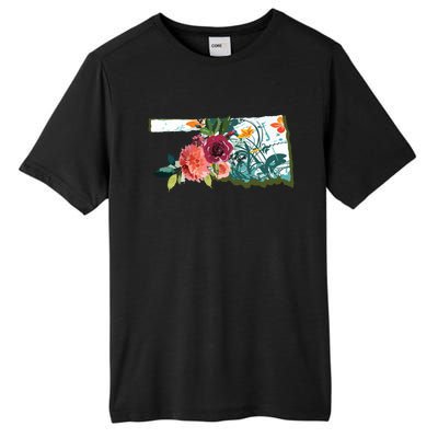 Oklahoma Watercolor Flower Tall Fusion ChromaSoft Performance T-Shirt