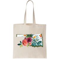 Oklahoma Watercolor Flower Tote Bag