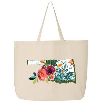 Oklahoma Watercolor Flower 25L Jumbo Tote