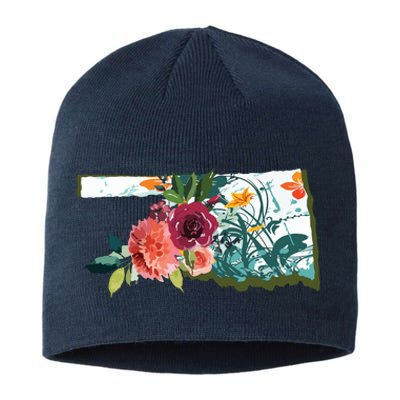 Oklahoma Watercolor Flower Sustainable Beanie