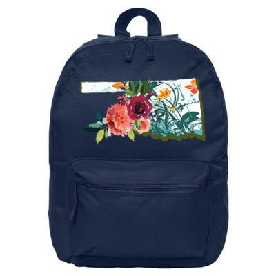 Oklahoma Watercolor Flower 16 in Basic Backpack