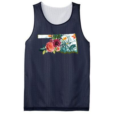 Oklahoma Watercolor Flower Mesh Reversible Basketball Jersey Tank