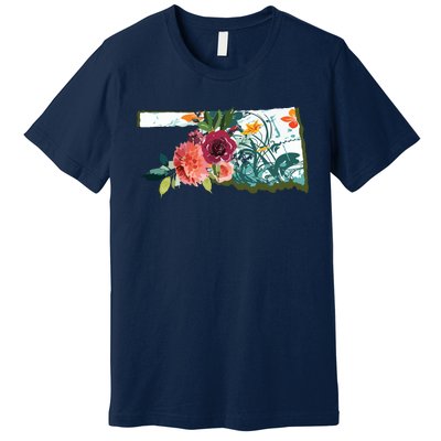 Oklahoma Watercolor Flower Premium T-Shirt