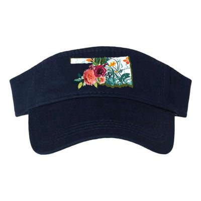 Oklahoma Watercolor Flower Valucap Bio-Washed Visor