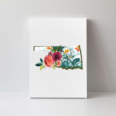 Oklahoma Watercolor Flower Canvas