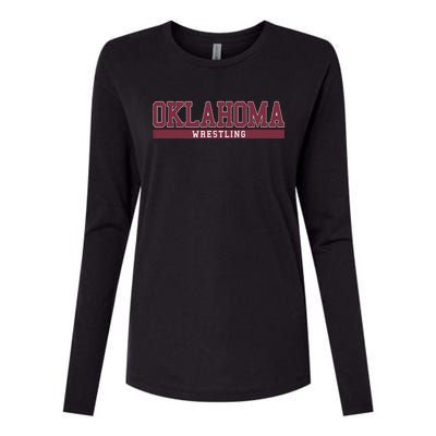 Oklahoma Wrestling Funny Womens Cotton Relaxed Long Sleeve T-Shirt