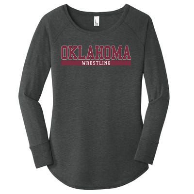 Oklahoma Wrestling Funny Women's Perfect Tri Tunic Long Sleeve Shirt