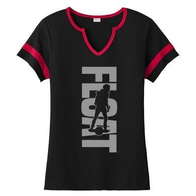 One Wheel Float Life Onewheel Ladies Halftime Notch Neck Tee