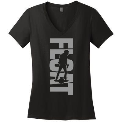 One Wheel Float Life Onewheel Women's V-Neck T-Shirt