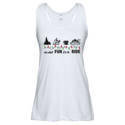 Oh What Fun It Is To Ride Christmas Ladies Essential Flowy Tank