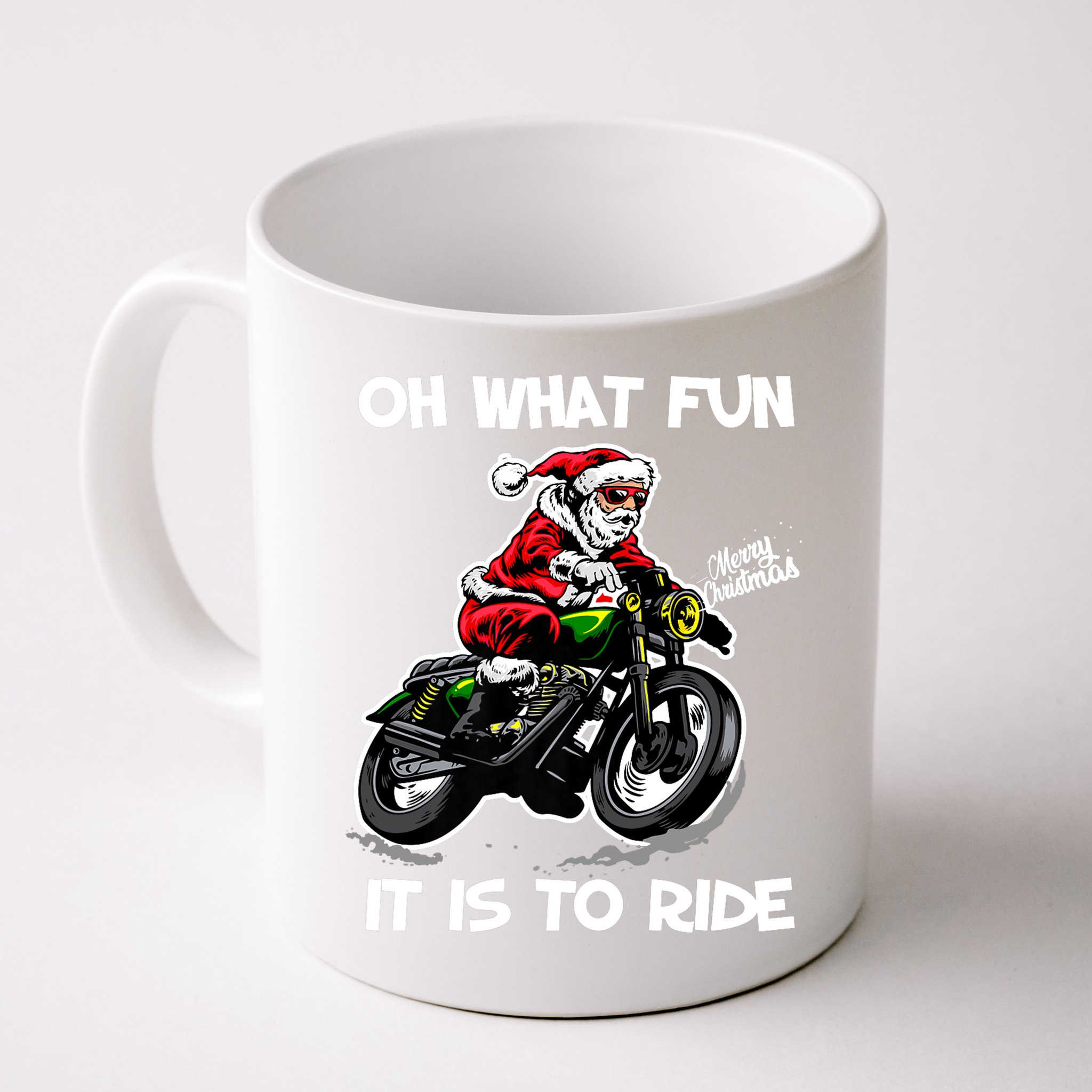 Oh What Fun It Is To Ride Motorcycle Christmas Pajama Gifts Premium Mug
