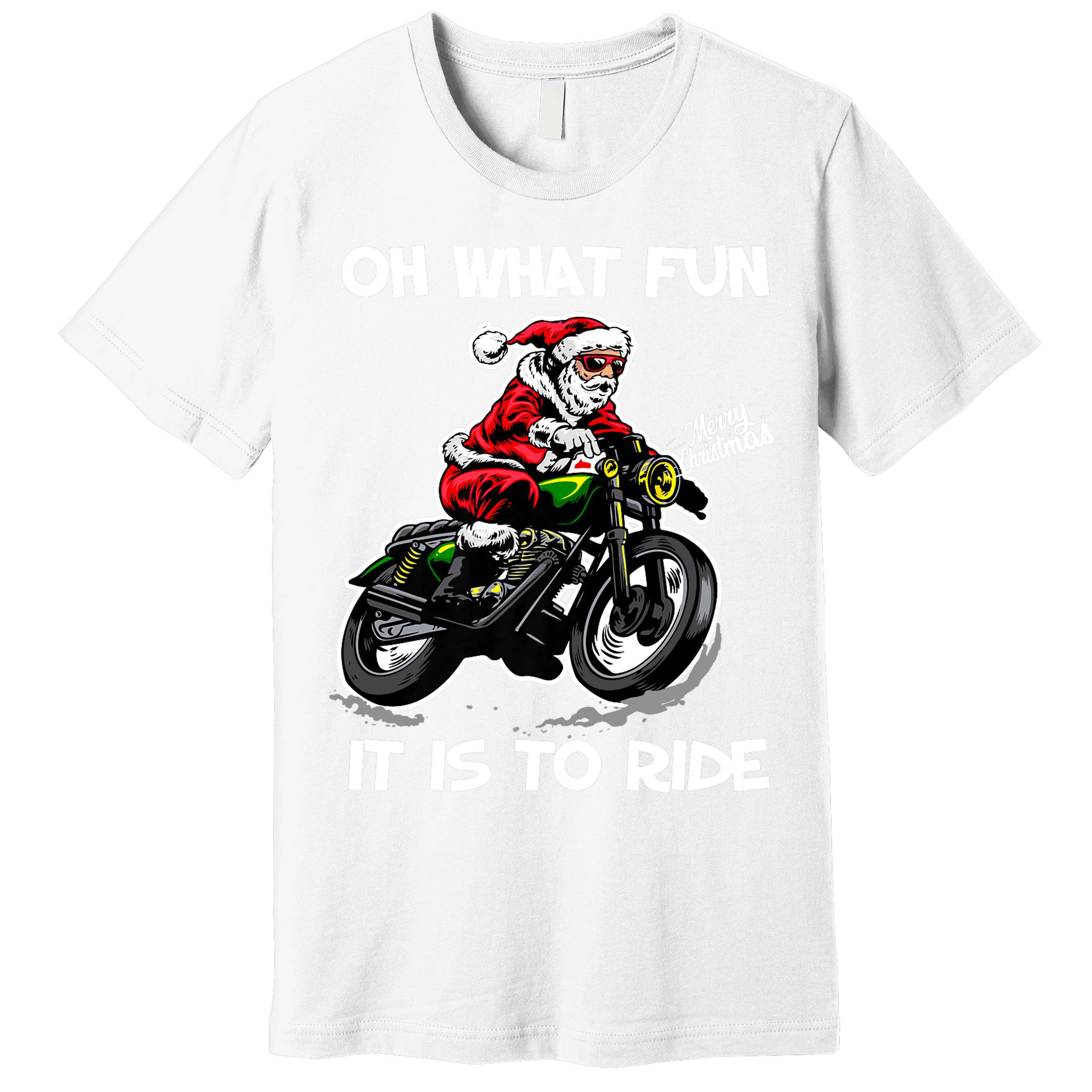 Oh What Fun It Is To Ride Motorcycle Christmas Pajama Gifts Premium Premium T-Shirt
