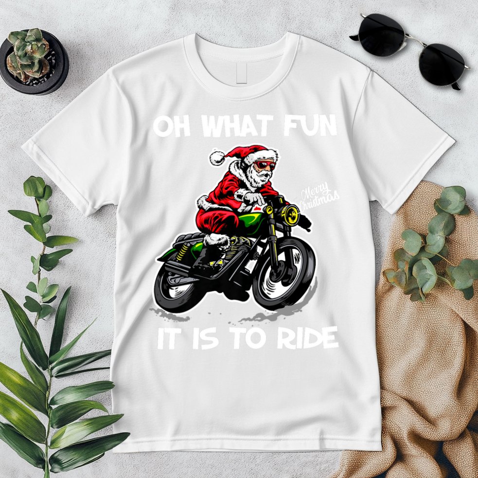 Oh What Fun It Is To Ride Motorcycle Christmas Pajama Gifts Premium Premium T-Shirt