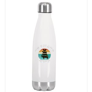 Oh What Fun It Is To Ride Golf Ugly Christmas Xmas Stainless Steel Insulated Water Bottle