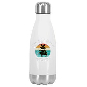 Oh What Fun It Is To Ride Golf Ugly Christmas Xmas Stainless Steel Insulated Water Bottle