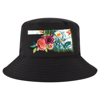 Oklahoma Watercolor Flower Cool Comfort Performance Bucket Hat