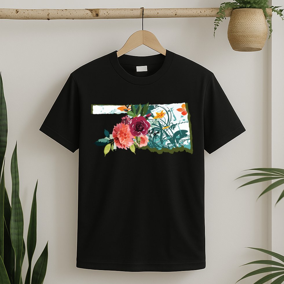 Oklahoma Watercolor Flower T-Shirt