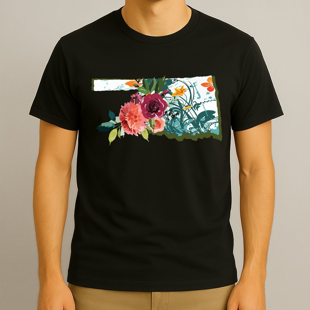 Oklahoma Watercolor Flower T-Shirt
