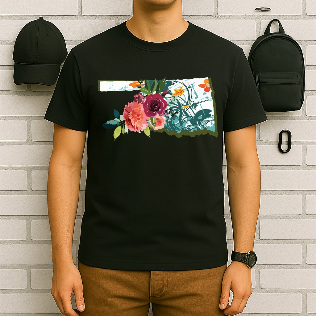 Oklahoma Watercolor Flower T-Shirt