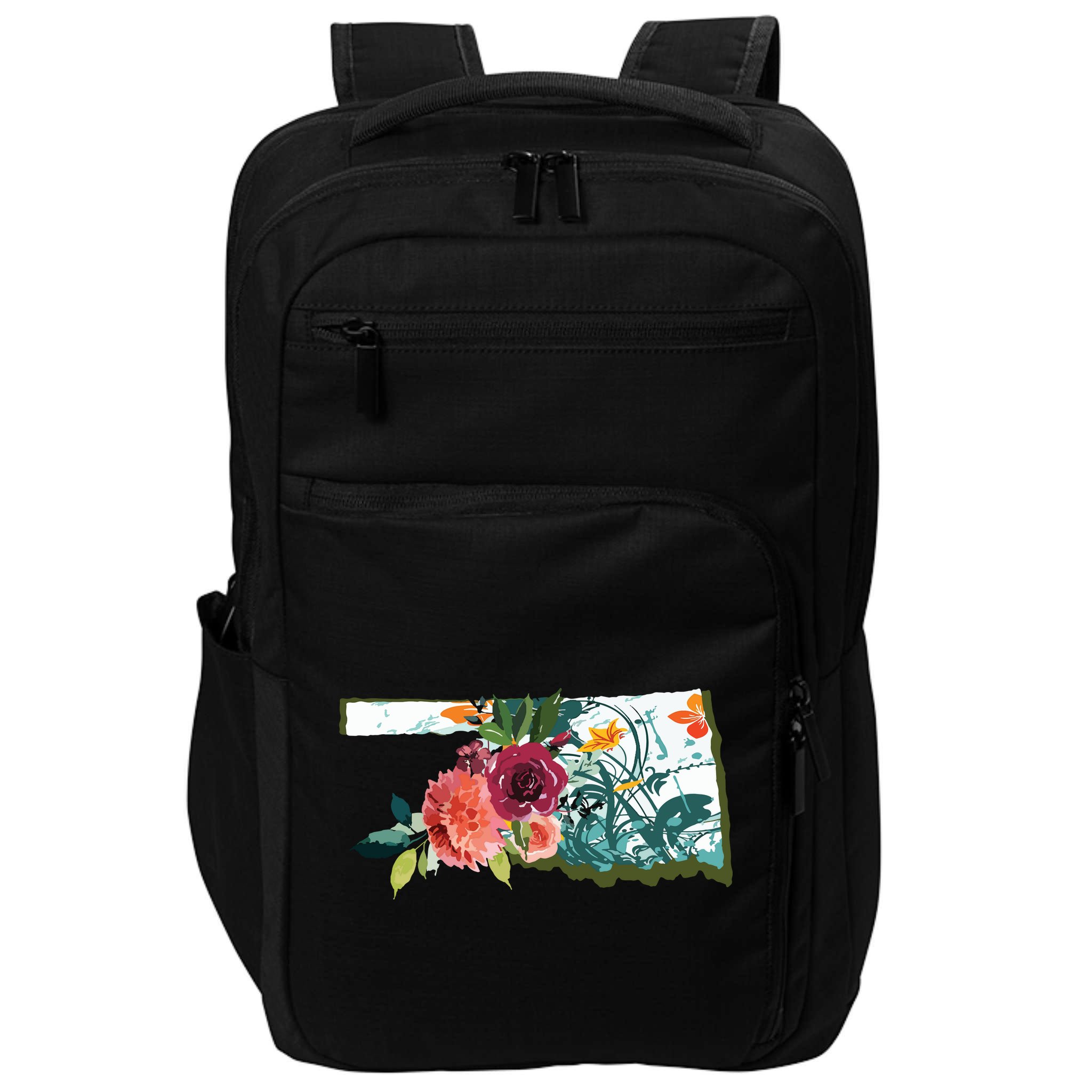 Oklahoma Watercolor Flower Impact Tech Backpack