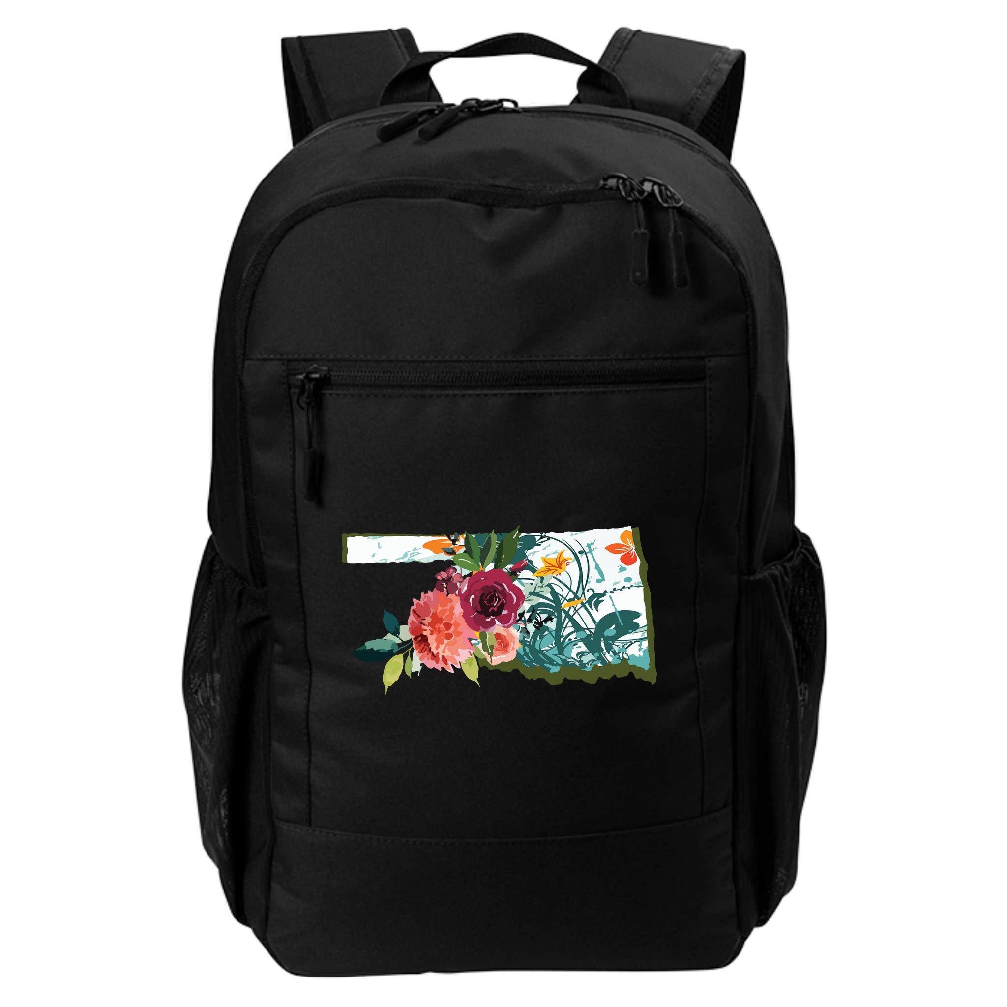 Oklahoma Watercolor Flower Backpack