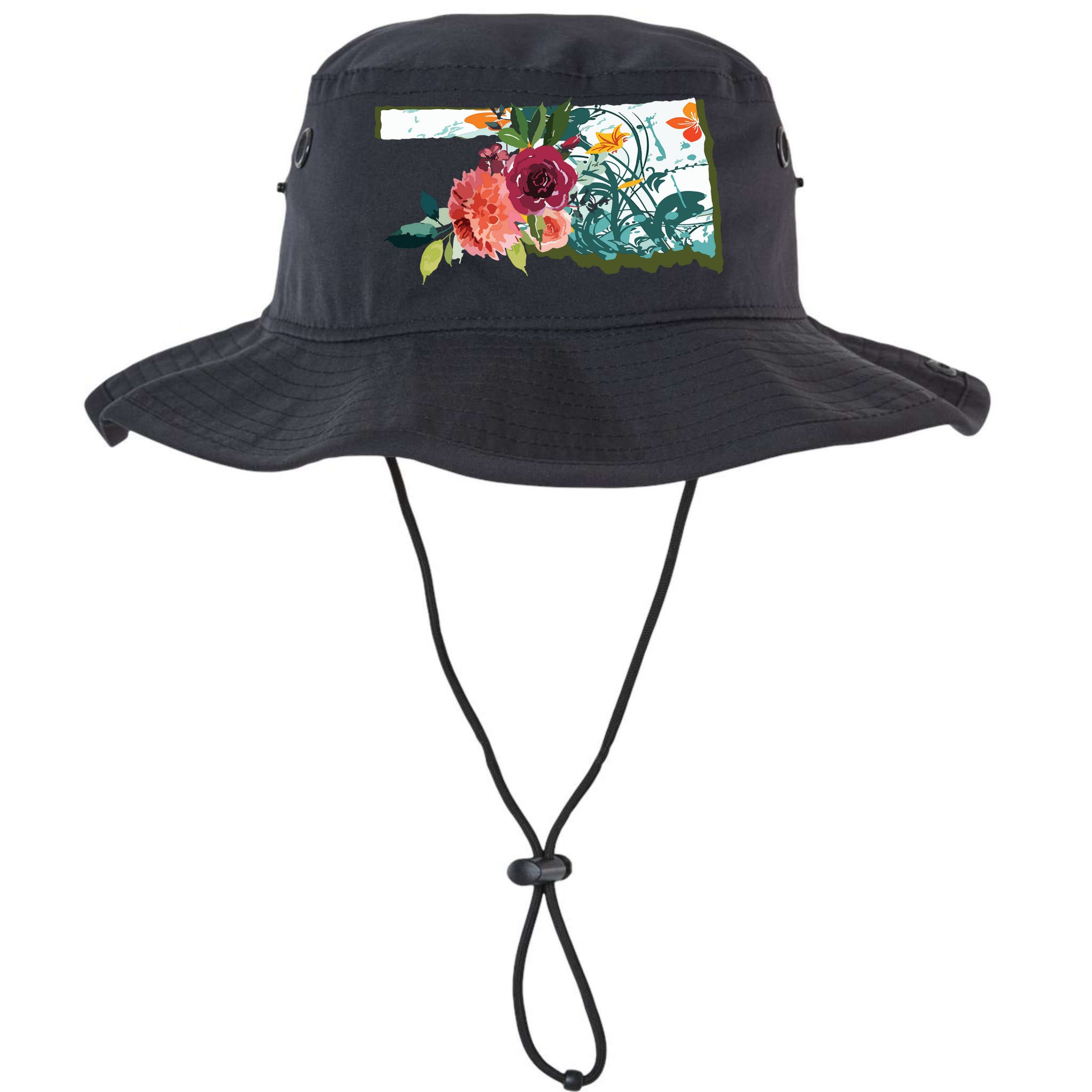 Oklahoma Watercolor Flower Bucket Hat