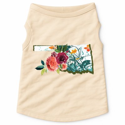 Oklahoma Watercolor Flower Doggie Tank