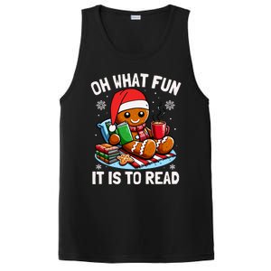 Oh What Fun It Is To Read Funny Christmas Gingerbread Book Lover PosiCharge Competitor Tank