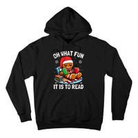 Oh What Fun It Is To Read Funny Christmas Gingerbread Book Lover Tall Hoodie